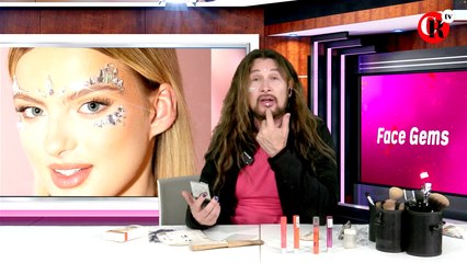 Labiales como sombra para ojos y Face Gems / Fashion Studio con Peter cortes