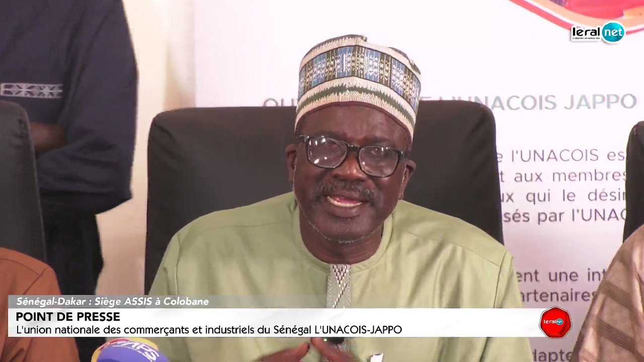 DIRECT : Point de presse de l'union nationale des commerçants et industriels du Sénégal L'UNACOIS-JAPPO, diriger le président Mr IDY THIAM à son siège Assis.