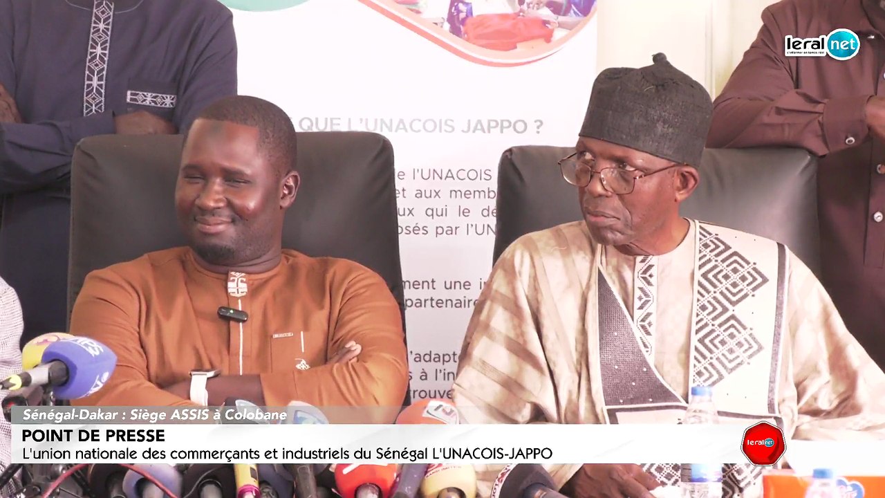 DIRECT : Point de presse de l'union nationale des commerçants et industriels du Sénégal L'UNACOIS-JAPPO, diriger le président Mr IDY THIAM à son siège Assis.