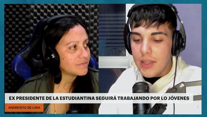 EX PRESIDENTE DE LA ESTUDIANTINA SEGUIRÁ TRABAJANDO POR LO JÓVENES