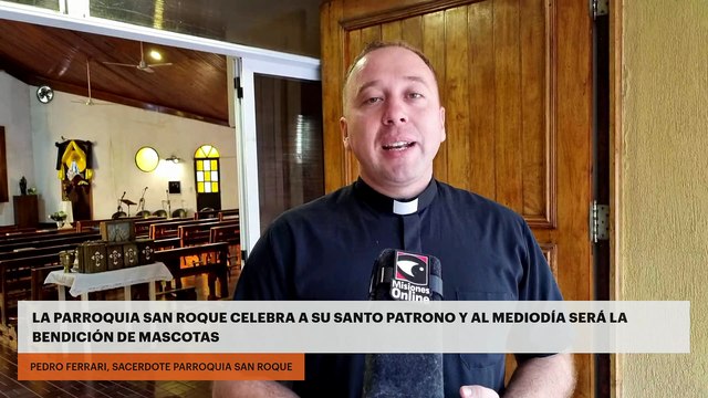 La parroquia San Roque celebra a su santo patrono y al medio día será la bendición de mascotas