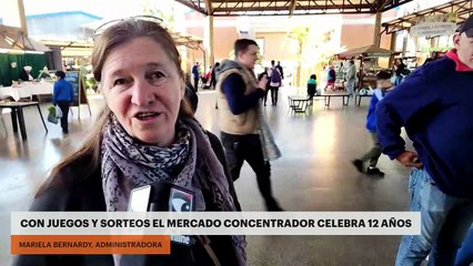 Con juegos y sorteos el mercado concentrador celebra 12 años