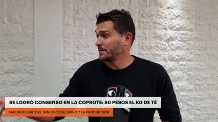 Se logró consenso en la COPROTE: 80 pesos el kg de té
