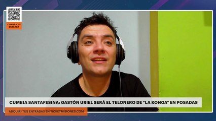 CUMBIA SANTAFESINA: GASTÓN URIEL SERÁ EL TELONERO DE "LA KONGA" EN POSADAS