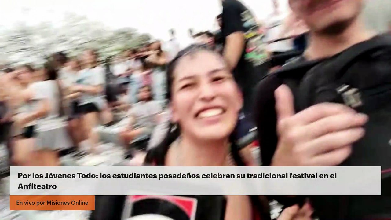 Por los Jóvenes Todo: los estudiantes posadeños celebran su tradicional festival en el Anfiteatro