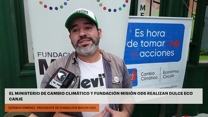 EL MINISTERIO DE CAMBIO CLIMÁTICO Y FUNDACIÓN MISIÓN ODS REALIZAN DULCE ECO CANJE