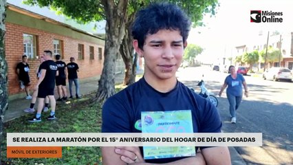 Se realiza la Maratón por el 15° Aniversario del Hogar de Día en Posadas