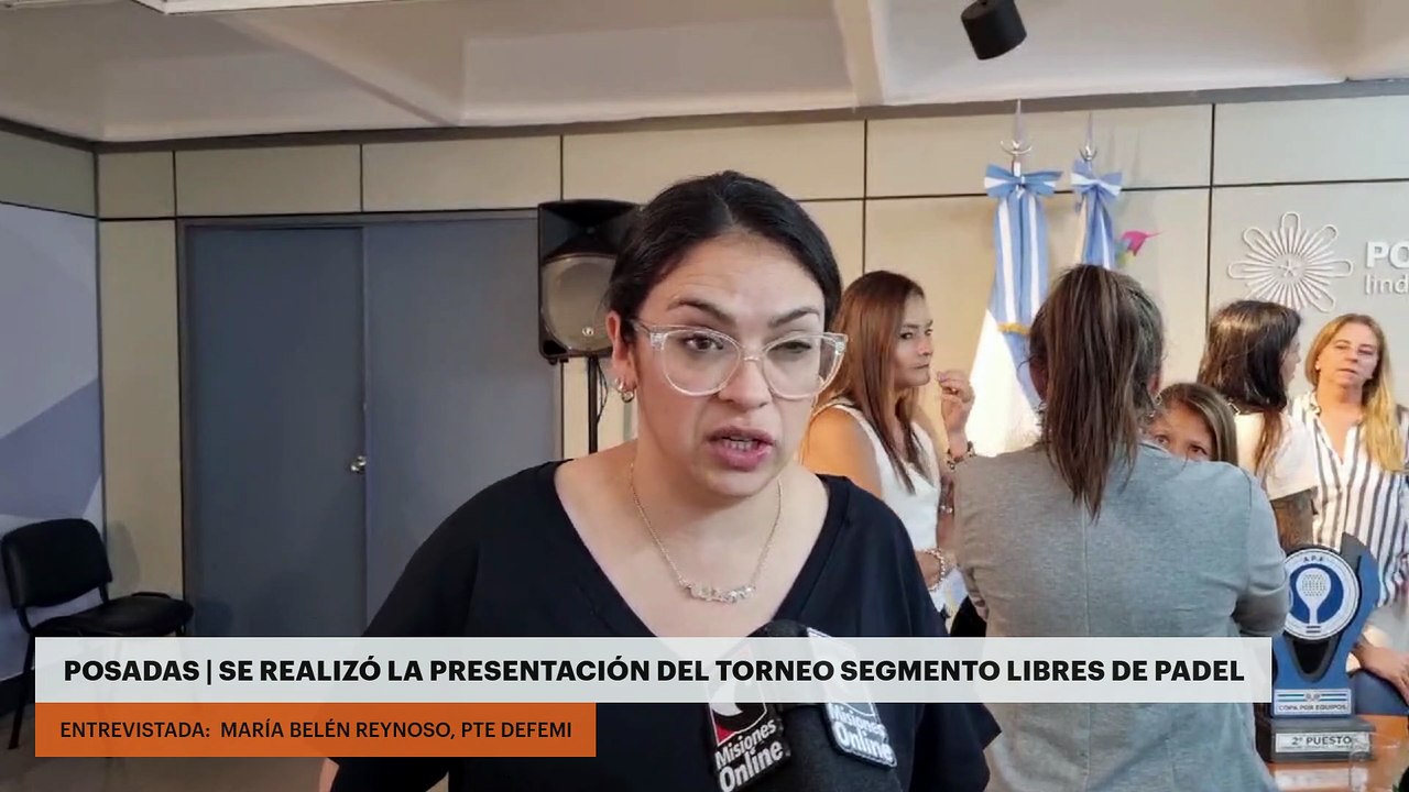 POSADAS | SE REALIZÓ LA PRESENTACIÓN DEL TORNEO SEGMENTO LIBRES DE PADEL