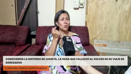 HABLAN LOS PADRES DE JUANITA, LA NENA QUE FALLECIÓ AL VOLVER DE SU VIAJE DE EGRESADOS