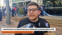 COMENZARON LAS PROTESTAS POR EL CIERRE DE LA AFIP EN TODO EL PAÍS