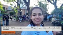 Estudiantina 2024 | Los colegios se reúnen en el Parque Paraguayo a esperar los resultados del escrutinio