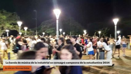 La banda de música de la industrial se consagró campeona de la estudiantina 2024