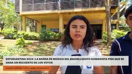 Estudiantina 2024 | La banda de música del Bachillerato Humanista pide que se haga un recuento de los votos