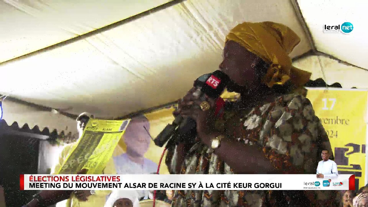 DIRECT CITÉ KEUR GORGUI :   Meeting du mouvement ALSAR  de Racine Sy