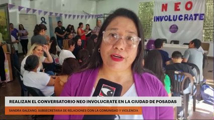 REALIZAN EL CONVERSATORIO NEO INVOLUCRATE EN LA CIUDAD DE POSADAS