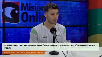 El misionero se consagró campeón del mundo con la Selección Argentina de pádel