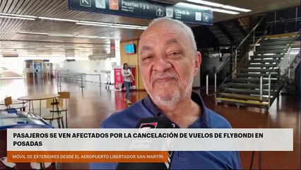 PASAJEROS SE VEN AFECTADOS POR LA CANCELACIÓN DE VUELOS DE FLYBONDI EN POSADAS