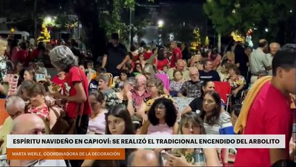 ESPÍRITU NAVIDEÑO EN CAPIOVÍ: SE REALIZÓ EL TRADICIONAL ENCENDIDO DEL ARBOLITO