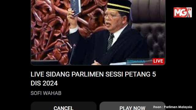 ((LIVE)) Persidangan Dewan Rakyat | Mesyuarat Ketiga Penggal Ketiga | 5 Disember 2024 | Sesi Petang