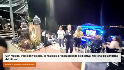 Con música, tradición y alegría, se realiza la primera jornada del Festival Nacional de la Música del Litoral