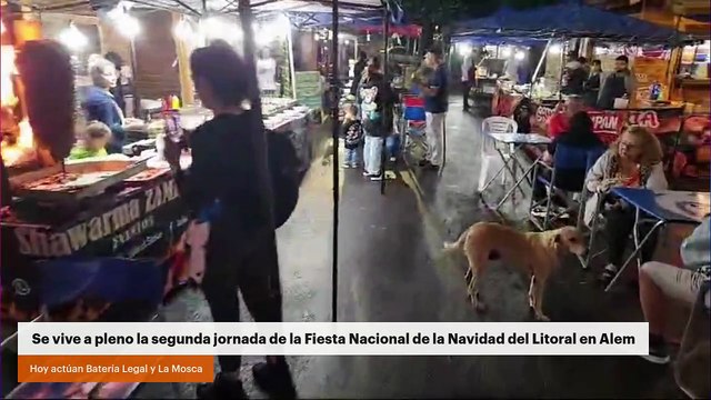 Se vive a pleno la segunda jornada de la Fiesta Nacional de la Navidad del Litoral en Alem