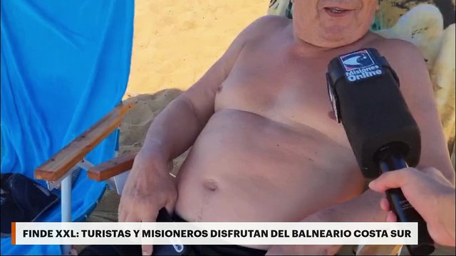 FINDE XXL: Turistas y misioneros disfrutan del balneario Costa Sur
