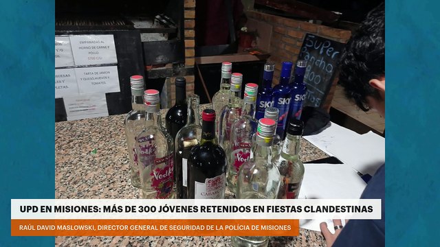 UPD en Misiones: Más de 300 jóvenes retenidos en fiestas clandestinas