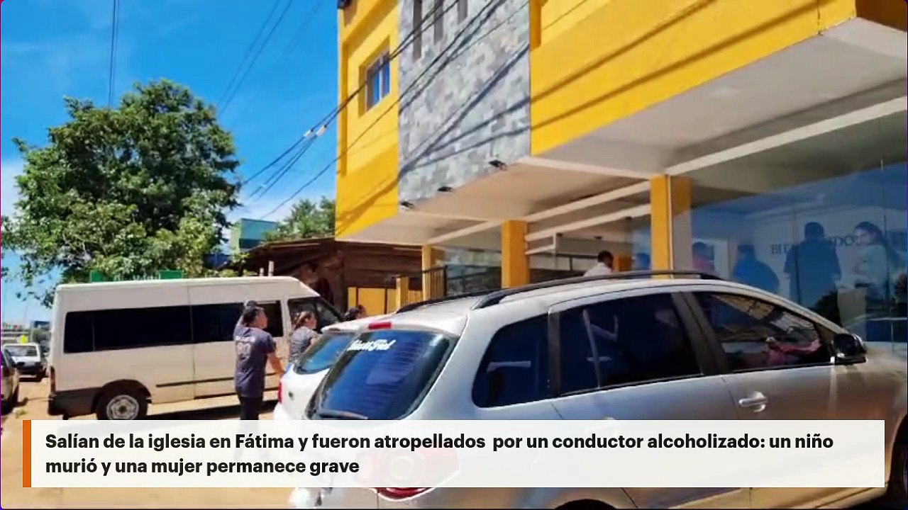 Salían de la iglesia en Fátima y fueron atropellados  por un conductor alcoholizado: un niño murió y una mujer permanece grave