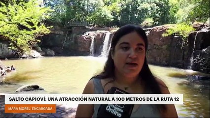 Salto Capioví: una atracción natural a 100 metros de la ruta 12