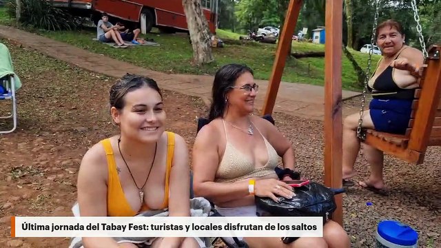 Última jornada del Tabay Fest: turistas y locales disfrutan de los saltos