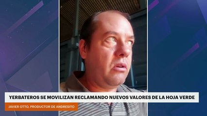 YERBATEROS SE MOVILIZAN RECLAMANDO NUEVOS VALORES DE LA HOJA VERDE