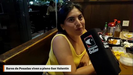 Bares de Posadas viven a pleno San Valentín