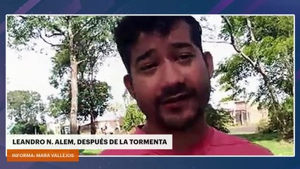 LEANDRO N. ALEM, DESPUÉS DE LA TORMENTA