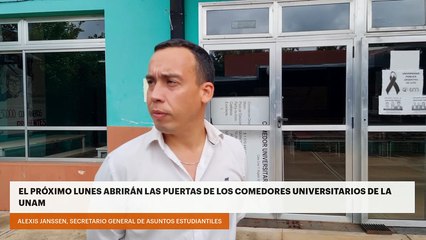 EL PRÓXIMO LUNES ABRIRÁN LAS PUERTAS DE LOS COMEDORES UNIVERSITARIOS DE LA UNAM