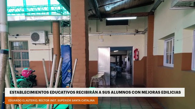 Establecimientos educativos recibirán a sus alumnos con mejoras edilicias