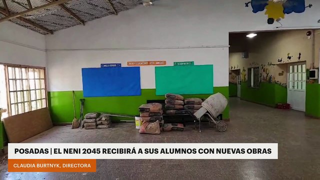 Posadas: el NENI 2045 recibirá a sus alumnos con nuevas obras