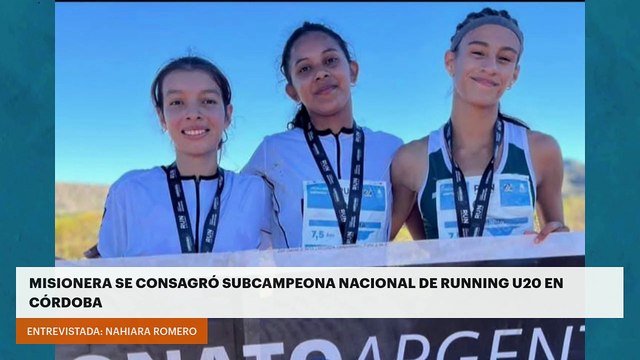 Misionera se consagró subcampeona nacional de running U20 en Córdoba