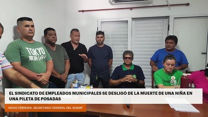 El sindicato de empleados municipales se desligó de la muerte de una niña en una pileta de Posadas