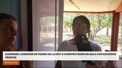 Eldorado: comisión de padres de la EPET 6 construyeron un aula con recursos propios