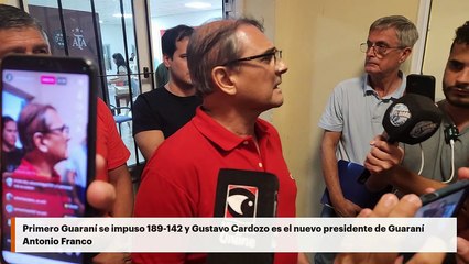 Primero Guaraní se impuso 189-142 y Gustavo Cardozo es el nuevo presidente de Guaraní Antonio Franco