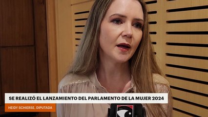 Se realizó el lanzamiento del Parlamento de la Mujer 2024
