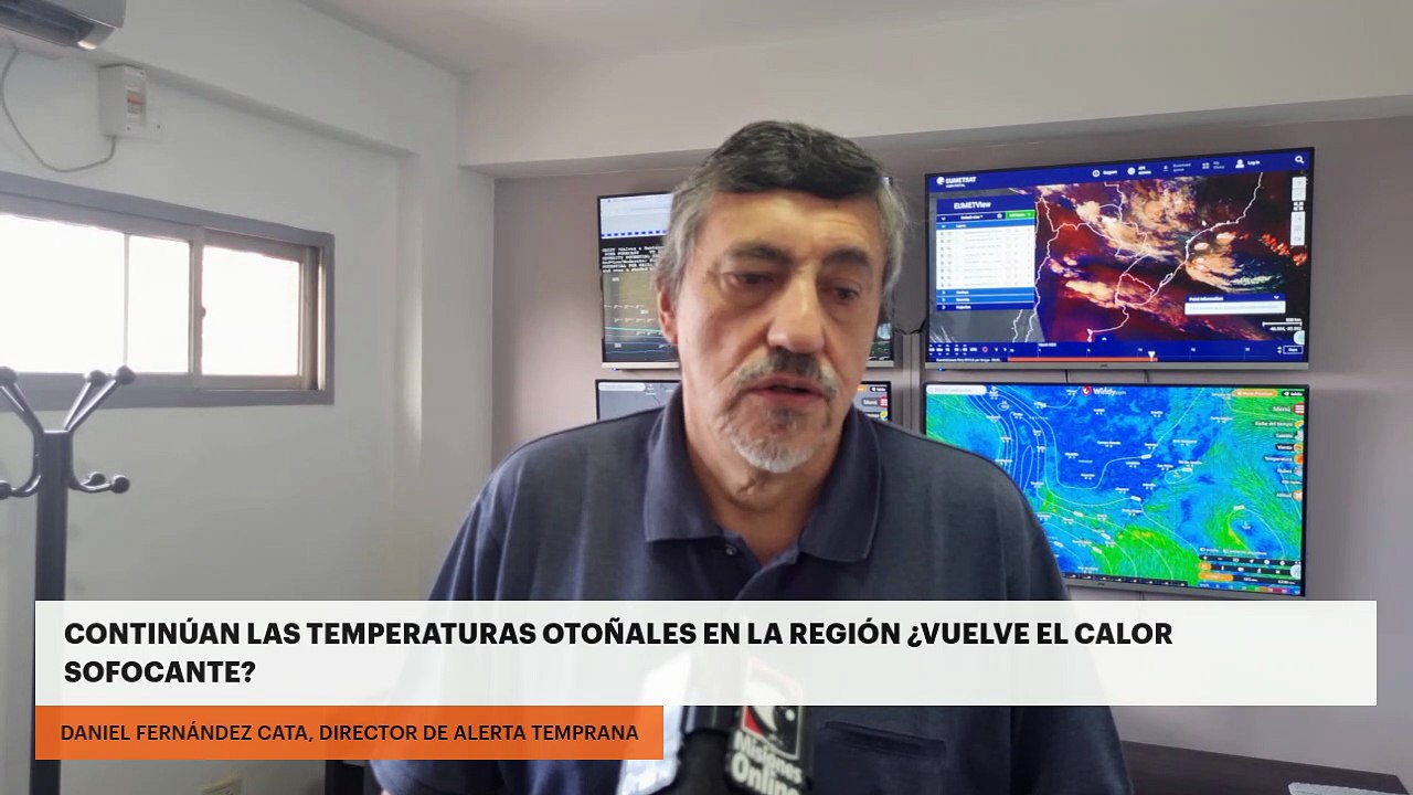 Continúan las temperaturas otoñales en la región. ¿Vuelve el calor sofocante?