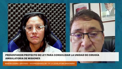Presentaron proyecto de ley para consolidar la Unidad de Cirugía Ambulatoria de Misiones