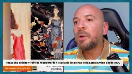 Posadeño se hizo viral tras recuperar la historia de las reinas de la Estudiantina desde 1970