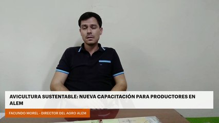 Avicultura sustentable: Nueva capacitación para productores en Alem