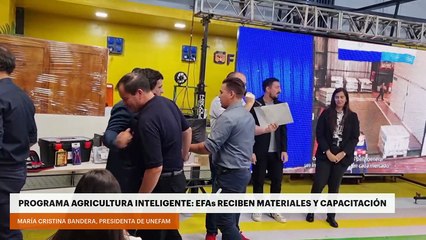 Programa Agricultura Inteligente: EFAs reciben materiales y capacitación