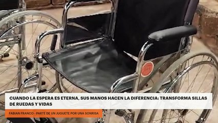 Cuando la espera es eterna, sus manos hacen la diferencia: transforma sillas de ruedas y vidas