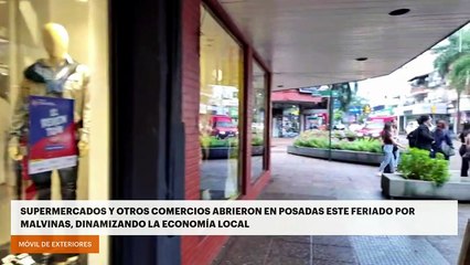 Supermercados y otros comercios abrieron en Posadas este feriado por Malvinas, dinamizando la economía local