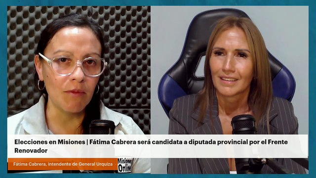 Elecciones en Misiones | Fátima Cabrera será candidata a diputada provincial por el Frente Renovador