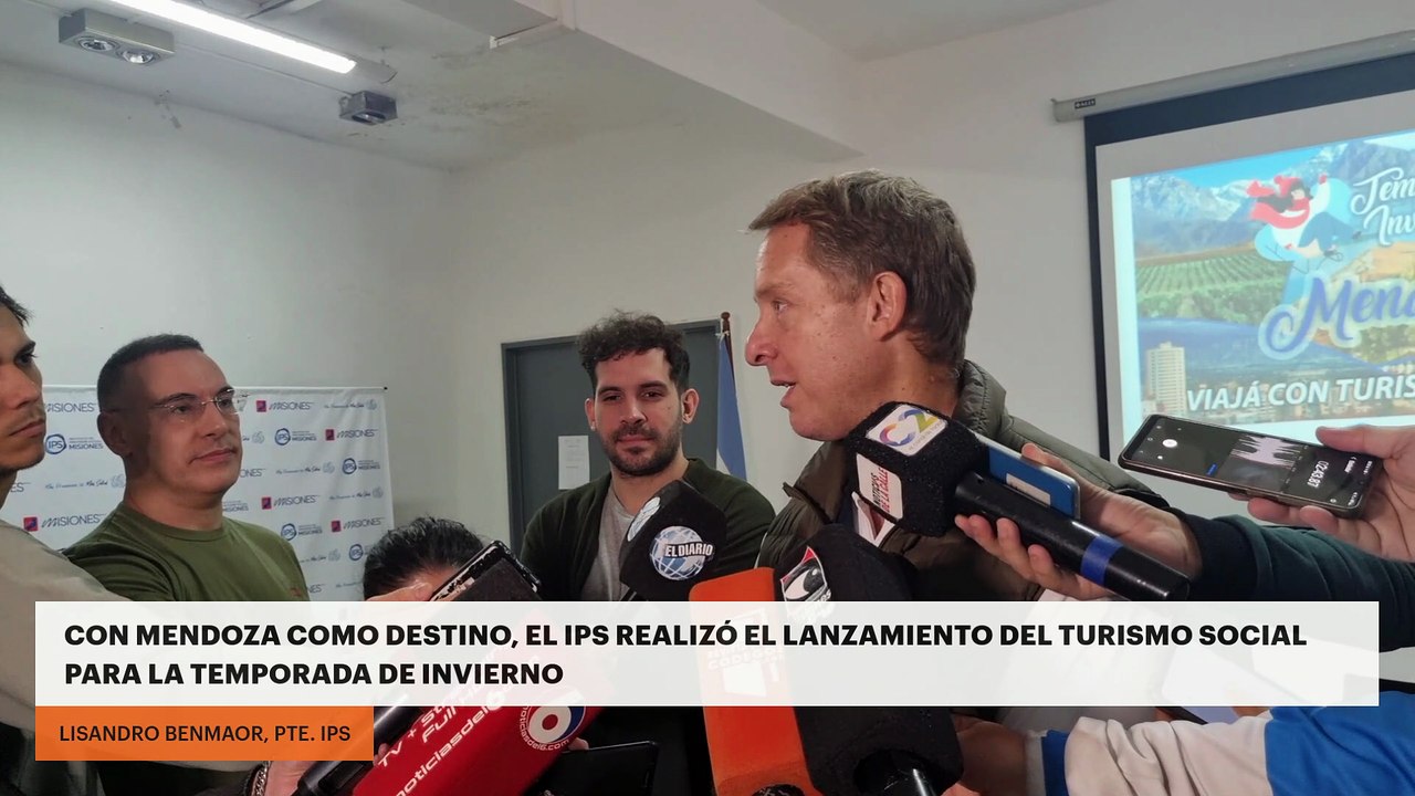 Con Mendoza como destino, el IPS realizó el lanzamiento del turismo social para la temporada de invierno